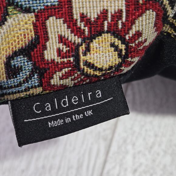 Sugar Skull Floral Embroidered Pillow 18x18" Black Velvet Back Zip Art Deco Boho - Picture 8 of 9